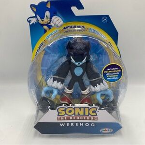 Sonic the Hedgehog Werehog 4 inch Figure Jakks New Rare UK Exclusive Blue